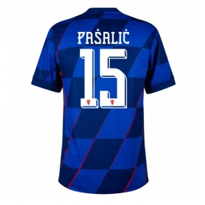 Kroatien Mario Pasalic #15 Udebanetrøje EM 2024 Kort ærmer